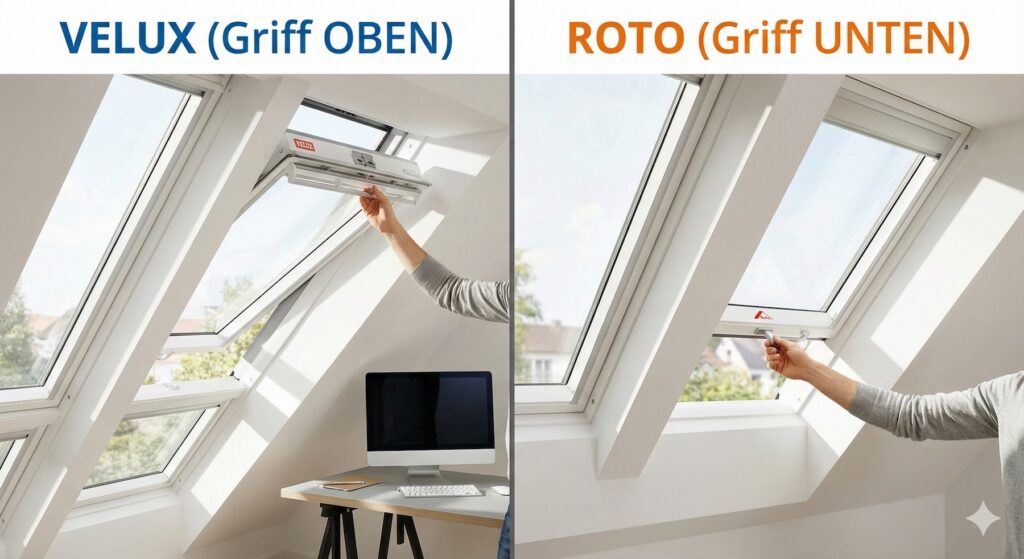 Unterschied zwischen Roto und Velux: Welches Dachfenster ist besser? (Der Experten-Check)